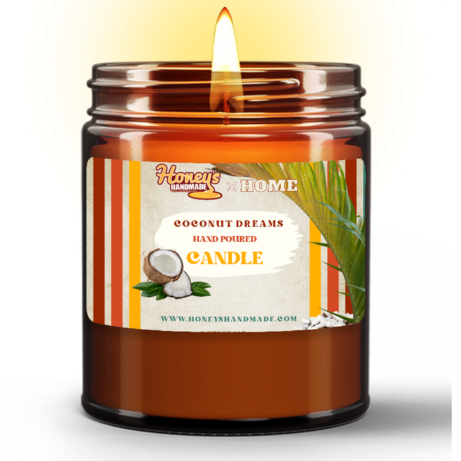 Coconut Dreams Candle - Honey's Handmade