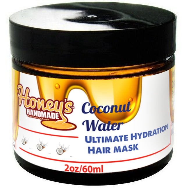Coconut Water Ultimate Hydration Mini Hair Mask | Honey's Handmade.