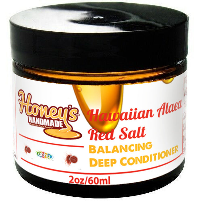 Hawaiian Alaea Red Salt Balancing Mini Deep Conditioner | Honey's Handmade.