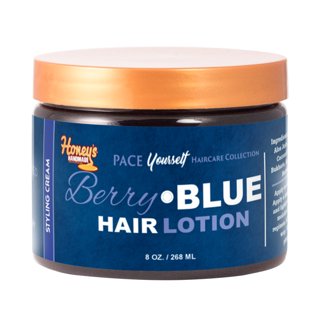 Berry Blue Hair Lotion | Honey's Handmade.