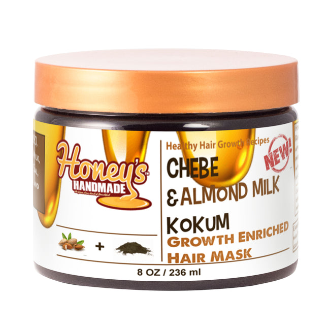 Chebe Almond Milk & Kokum Growth Enriched Mask | Honey's Handmade.