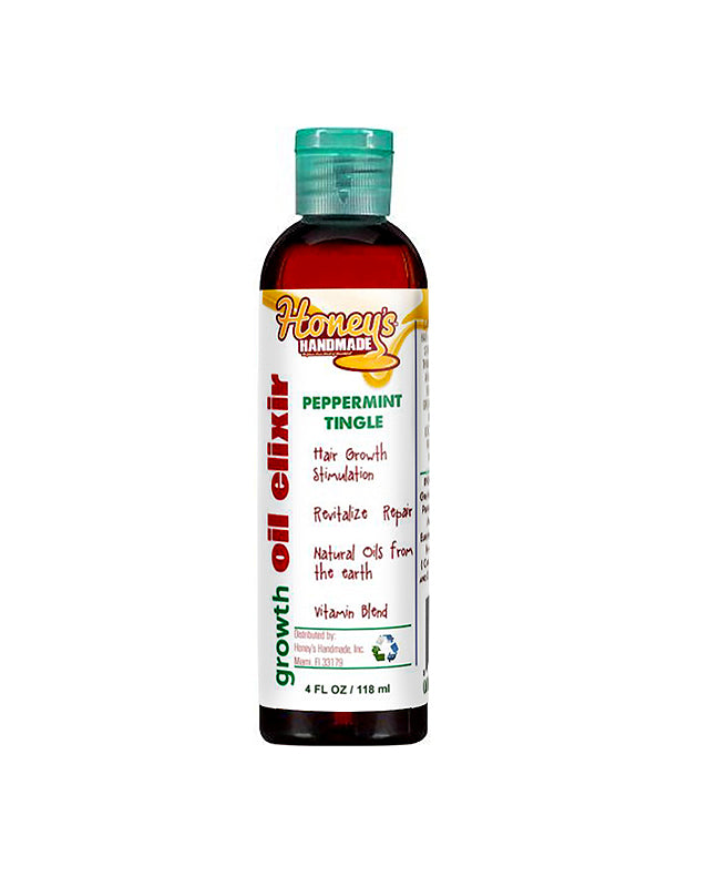 Peppermint Tingle Growth Oil Elixir | Honey's Handmade.