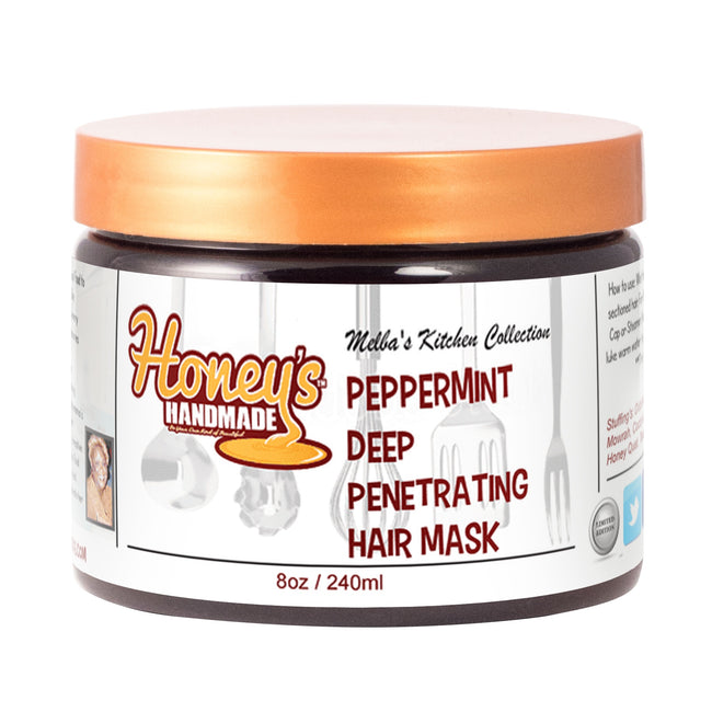 Melba's Peppermint Deep Penetrating Hair Mask | Honey's Handmade.