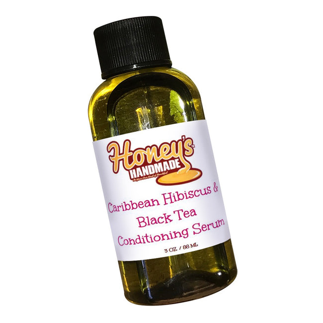 Caribbean Hibiscus & Black Tea Conditioning Serum | Honey's Handmade.