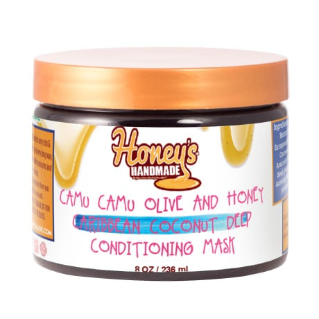 Camu Camu Olive & Honey Caribbean Coconut Deep Conditioning Mask | Honey's Handmade.